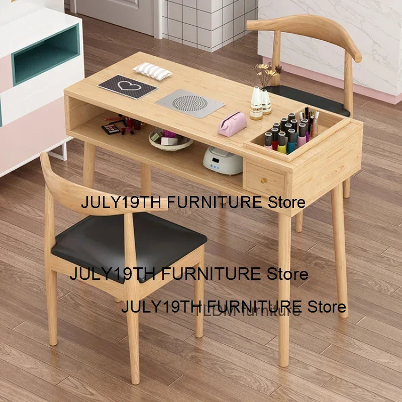 Деревянный японский Маникюрный Стол простой дизайн для салона изысканный приема