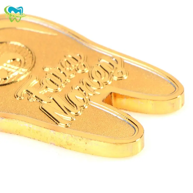 Монета в форме зуба подарок Детский медальон позолоченная памятная монета