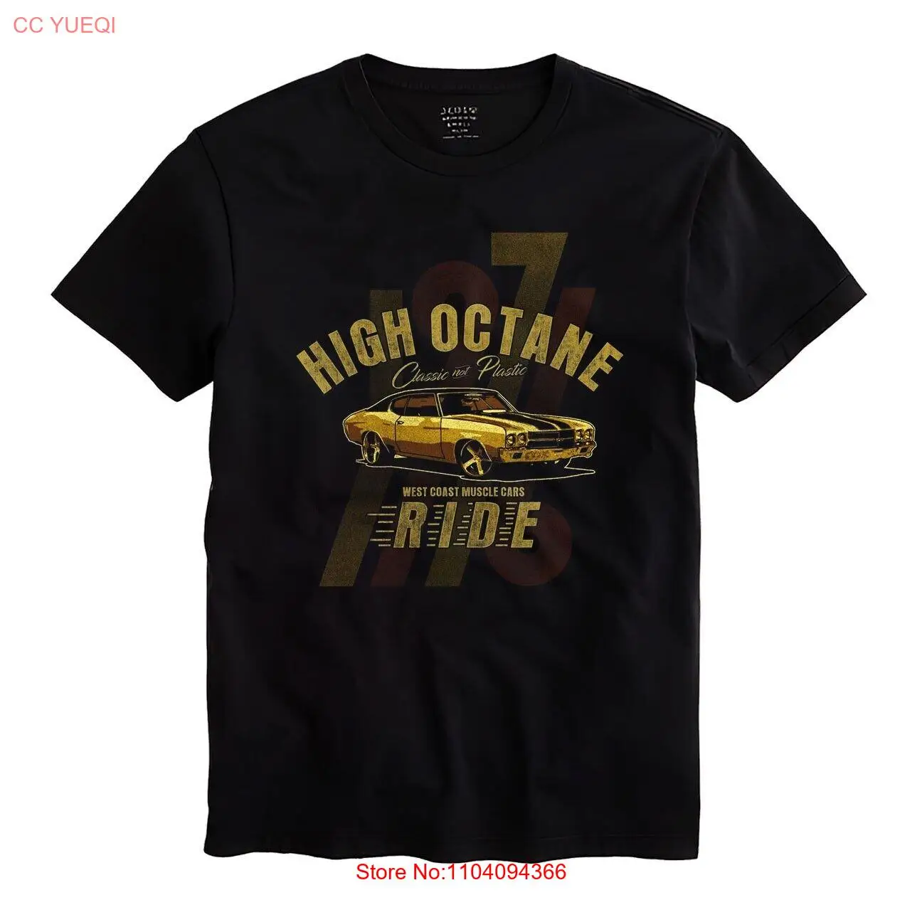 Футболка High Octane Мужская унисекс Черная рубашка Размер S-5XL