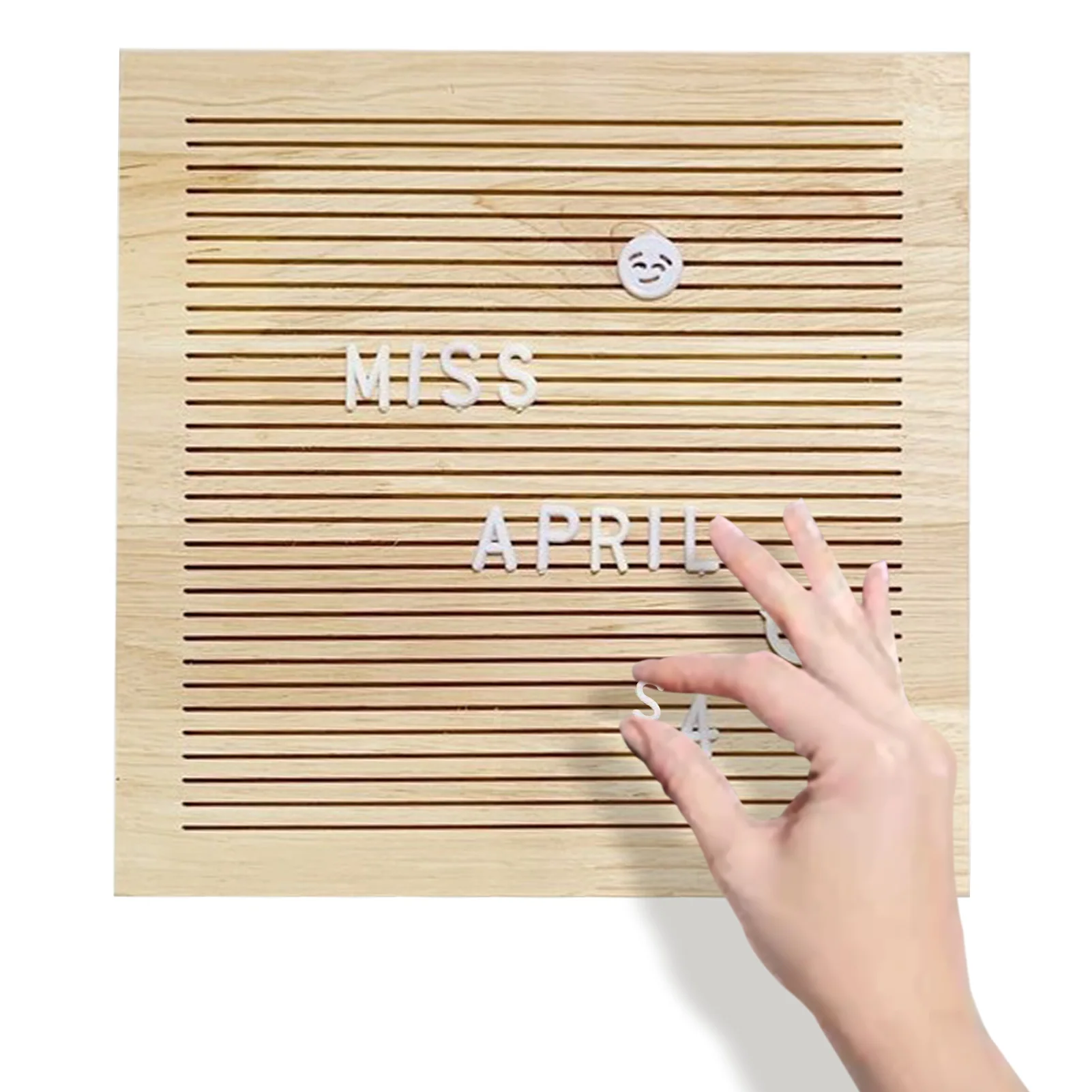 

Wood Letter Board Oak Message Board With Characters Nursery Decoration Memo Board Christmas Birthday Gift Home Wall Decor