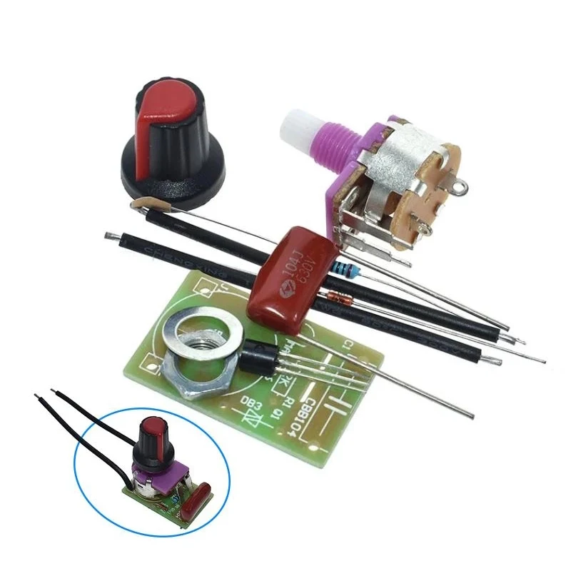 Модуль диммера 100 Вт Комплект сделай сам с переключателем потенциометр модуль