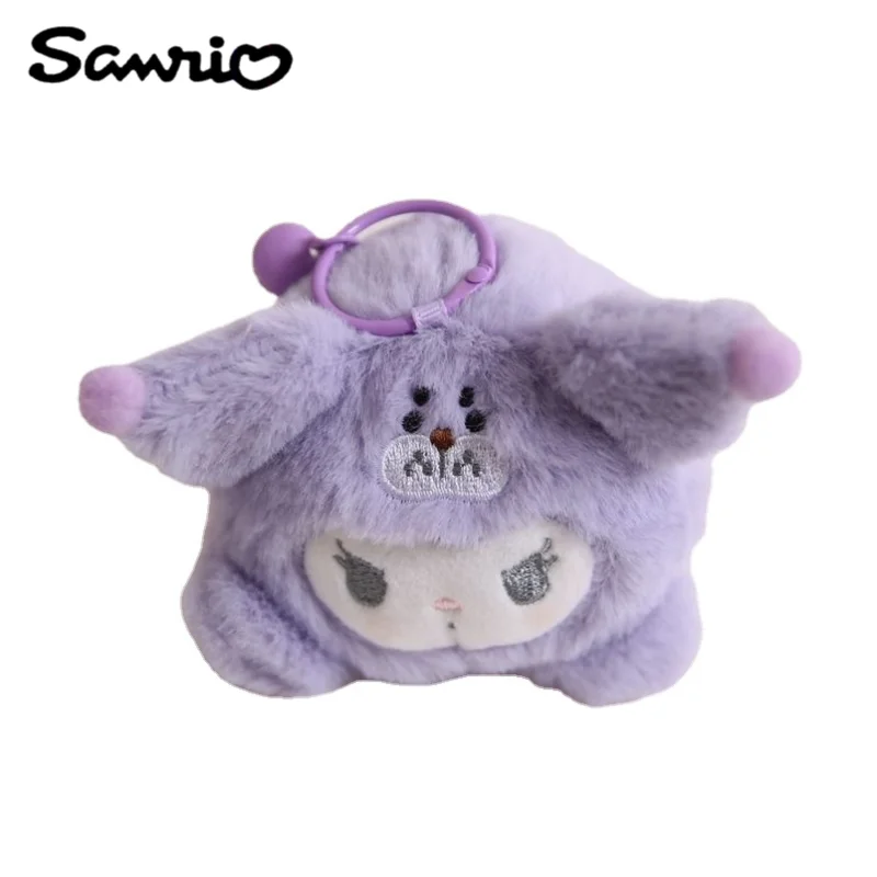 

Sanrio Anime Peripheral Kawaii Cute Cartoon Kulomi Cinnamon Roll My Melody Plush Doll Keychain Creative Pendant Gift Wholesale