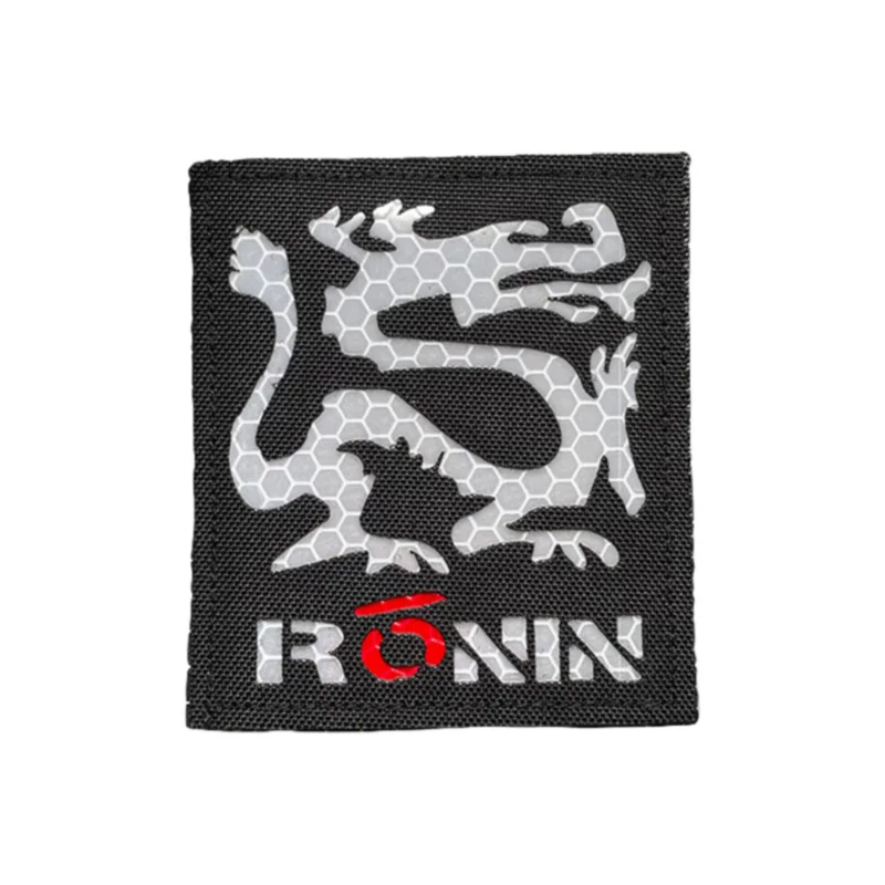 

IR Ronin Dragon Patches for Clothing Tactical Patch Reflection Morale Badge on Backpack Military Applique Hook and Loop Armband