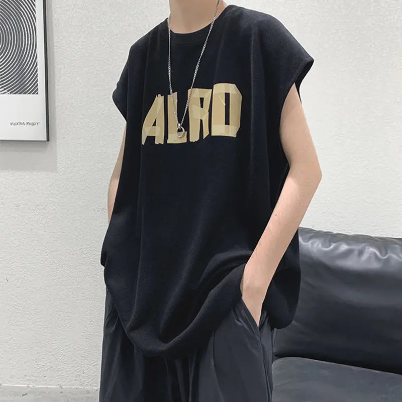 

Жилет мужской свободного покроя, повседневная тенниска без рукавов, модная спортивная верхняя одежда, лето 2022