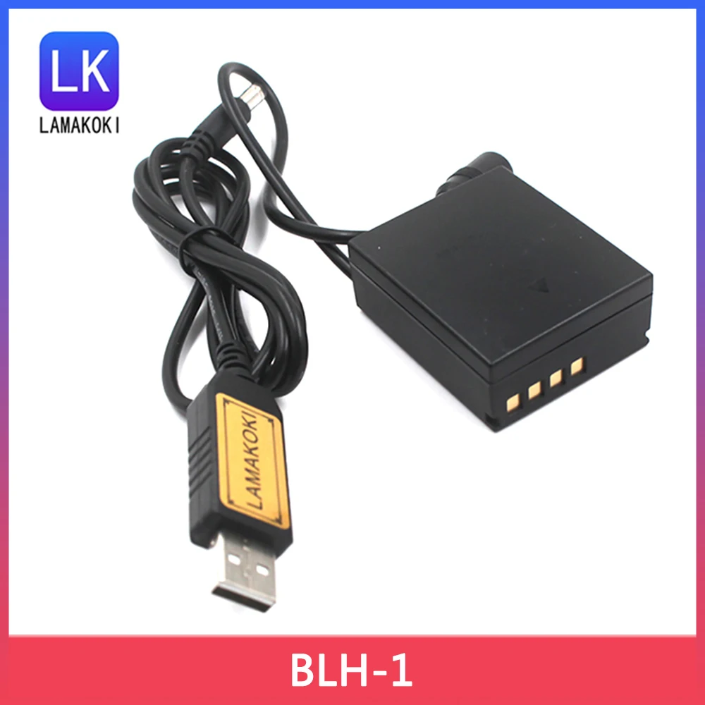 Фото Кабель QC USB Power Bank BLH1 BLH-1 Аккумулятор постоянного тока для камеры Olympus E-M1 Mark II №1