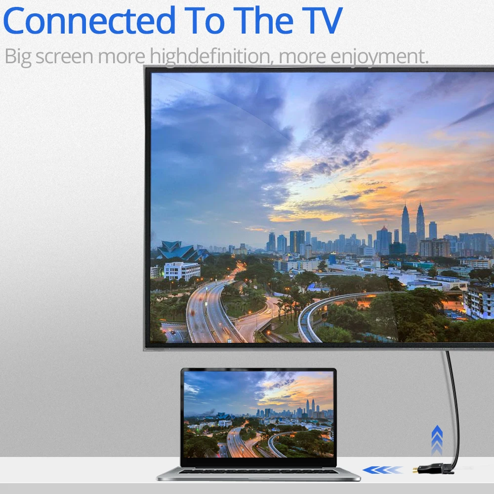 Адаптер VGA TISHRIC совместимый с HDMI преобразователь без аудиоразветвителя HD дисплей