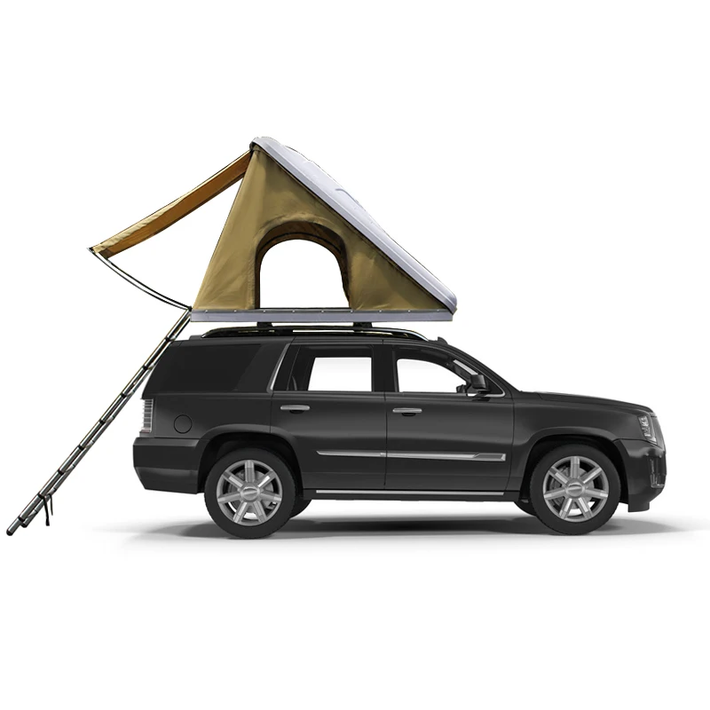 

CRT014 Roof Top Tent Adventure Aluminum Load Ultra-light Waterproof Hard Shell 4 Person Camping Car Top Roof Tent
