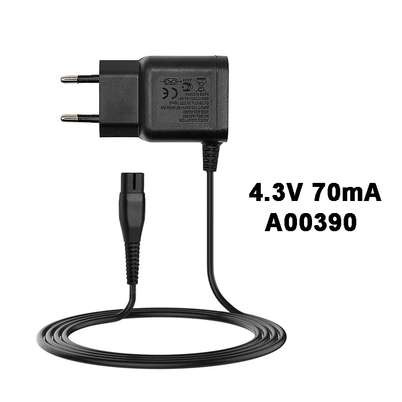 A00390 4.3V 70mA AC Power Adapter Charger for Philips Electric Shaver BT405/16 BT3206/14 QT4005 MG3710 MG3711 S300 S301 BG2030