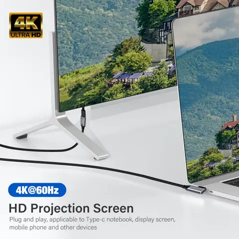 Кабель USB Type-C — USB C 3.1 Gen2, 10 Гбит/с, PD 100 Вт, QC4.0, Видеокабель Для Быстрой Зарядки Для iPhone 15 Pro, MacBook, 4K