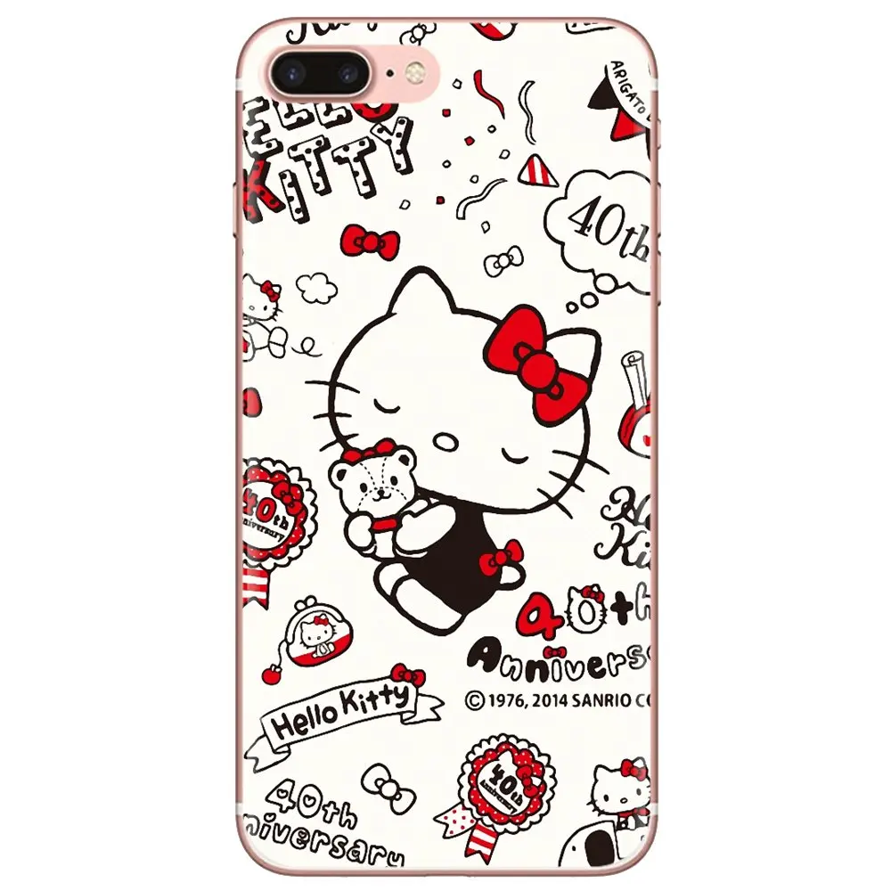 Чехол с рисунком hello Kitty для Samsung Galaxy Note 3 4 5 8 9 S3 S4 S5 Mini S6 S7 Edge S8 S9 S10 Plus - купить по