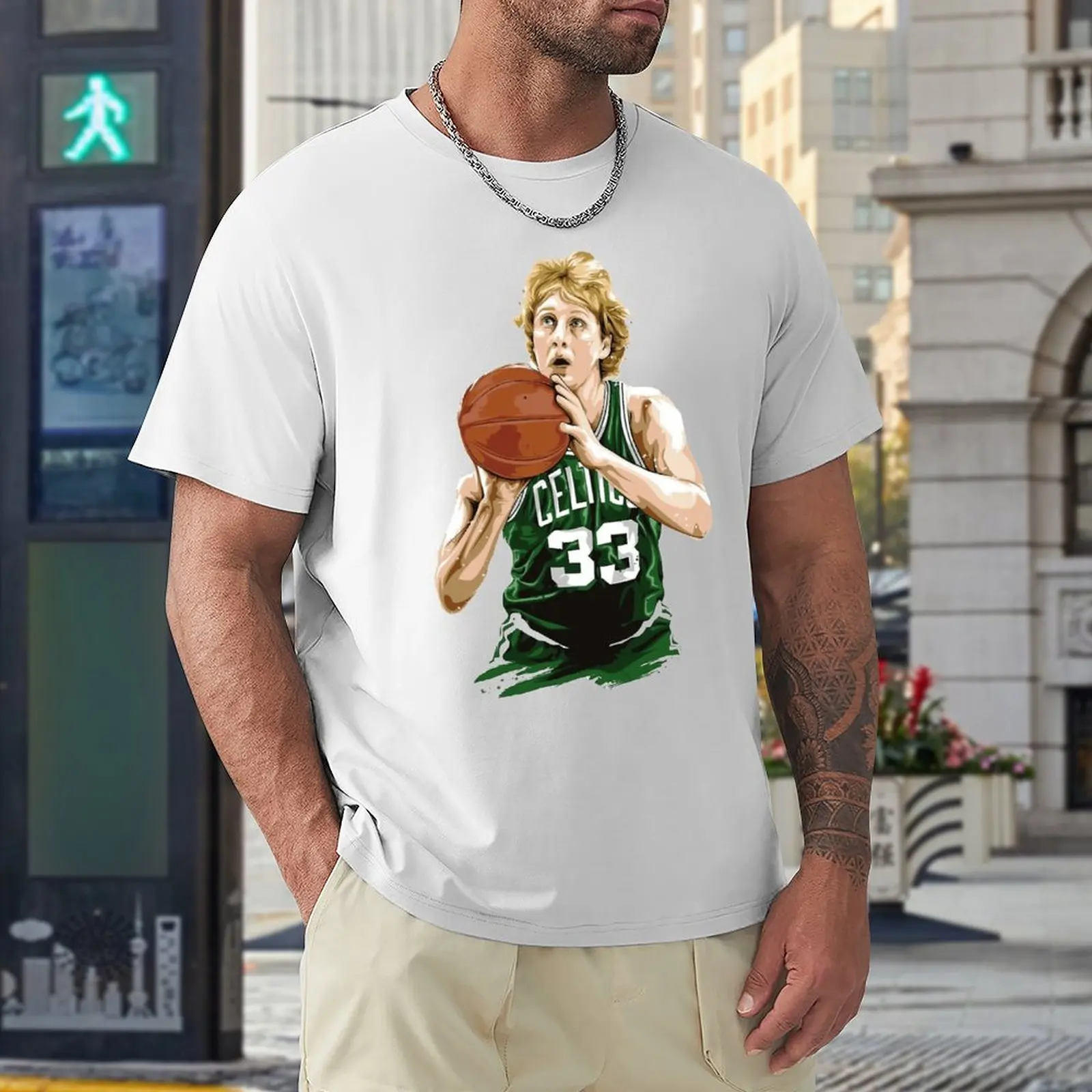 

Larryss And Birdss 2023 Basketball Stars (10) Basketball Player Move Kemp Casual Graphic top Quality Home Tees Eur Size