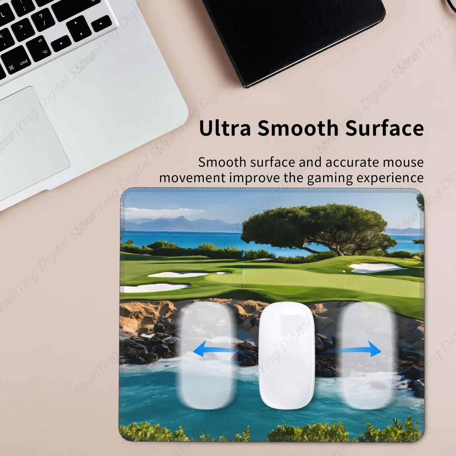 Нескользящий коврик для мыши с резиновой основой ноутбука и ПК офисный домашний