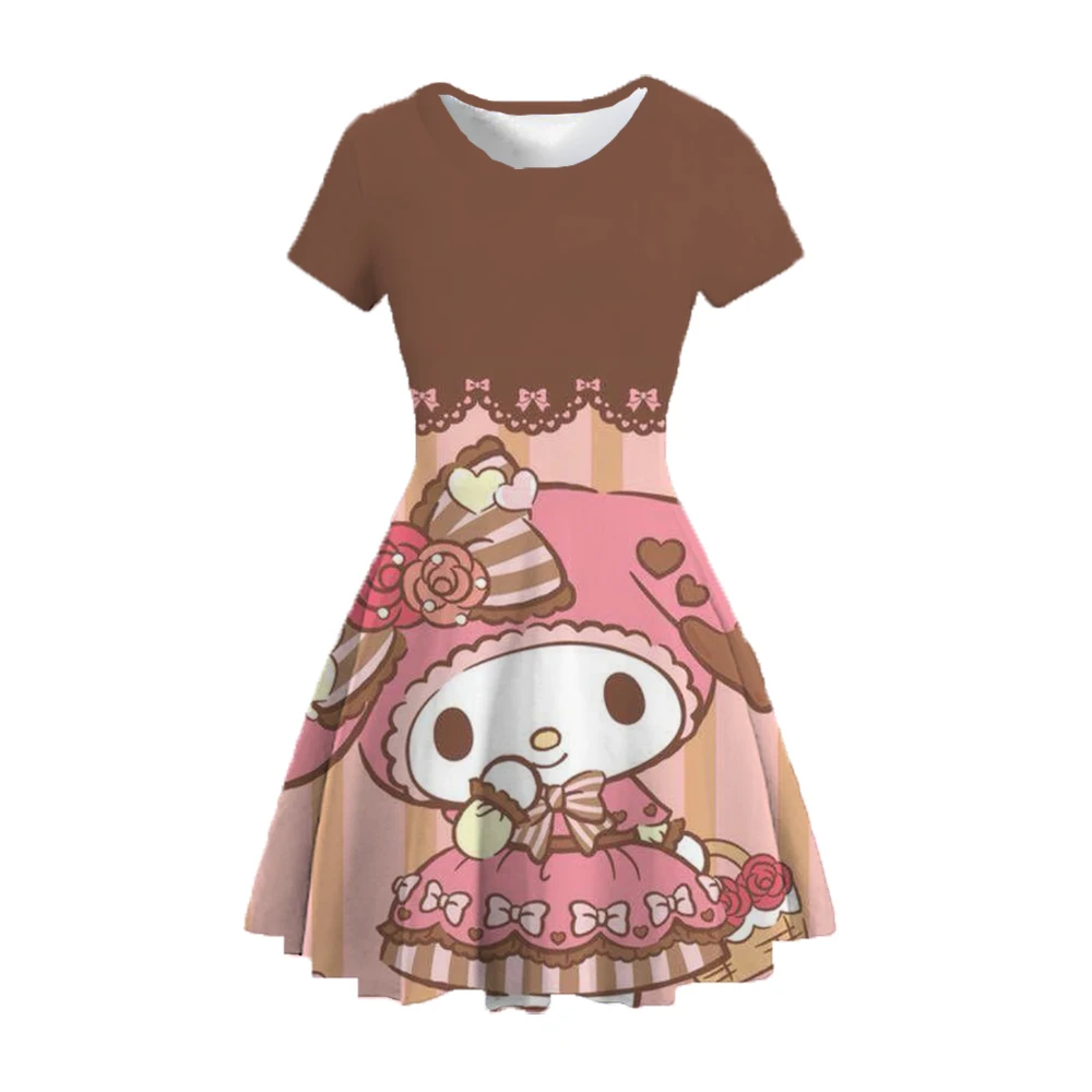 Повседневное удобное мультяшное милое платье из серии &quotСказка&quot с принтом