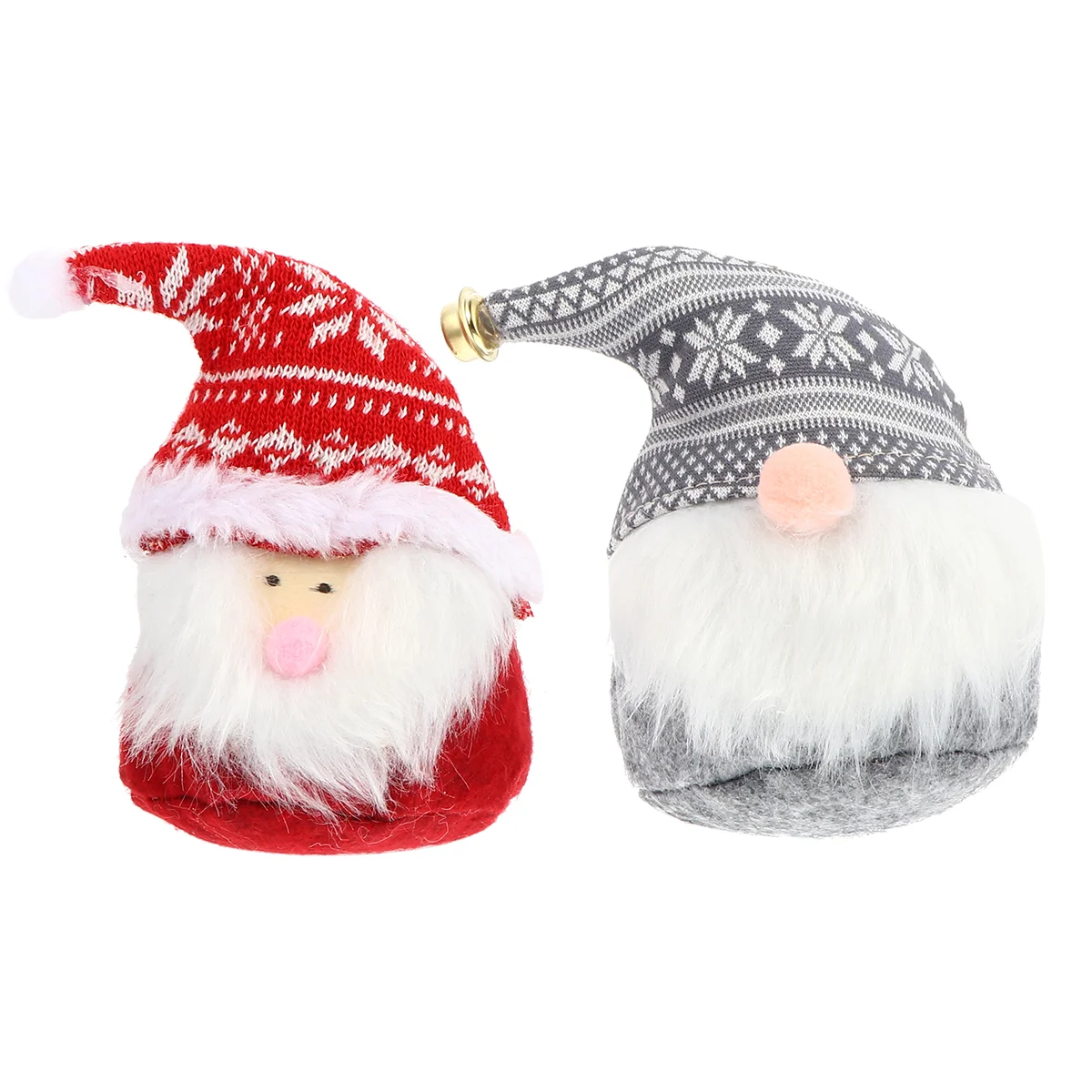 

2pcs Chunky Christmas Gnome Santa Claus Ornaments Desktop Decoration