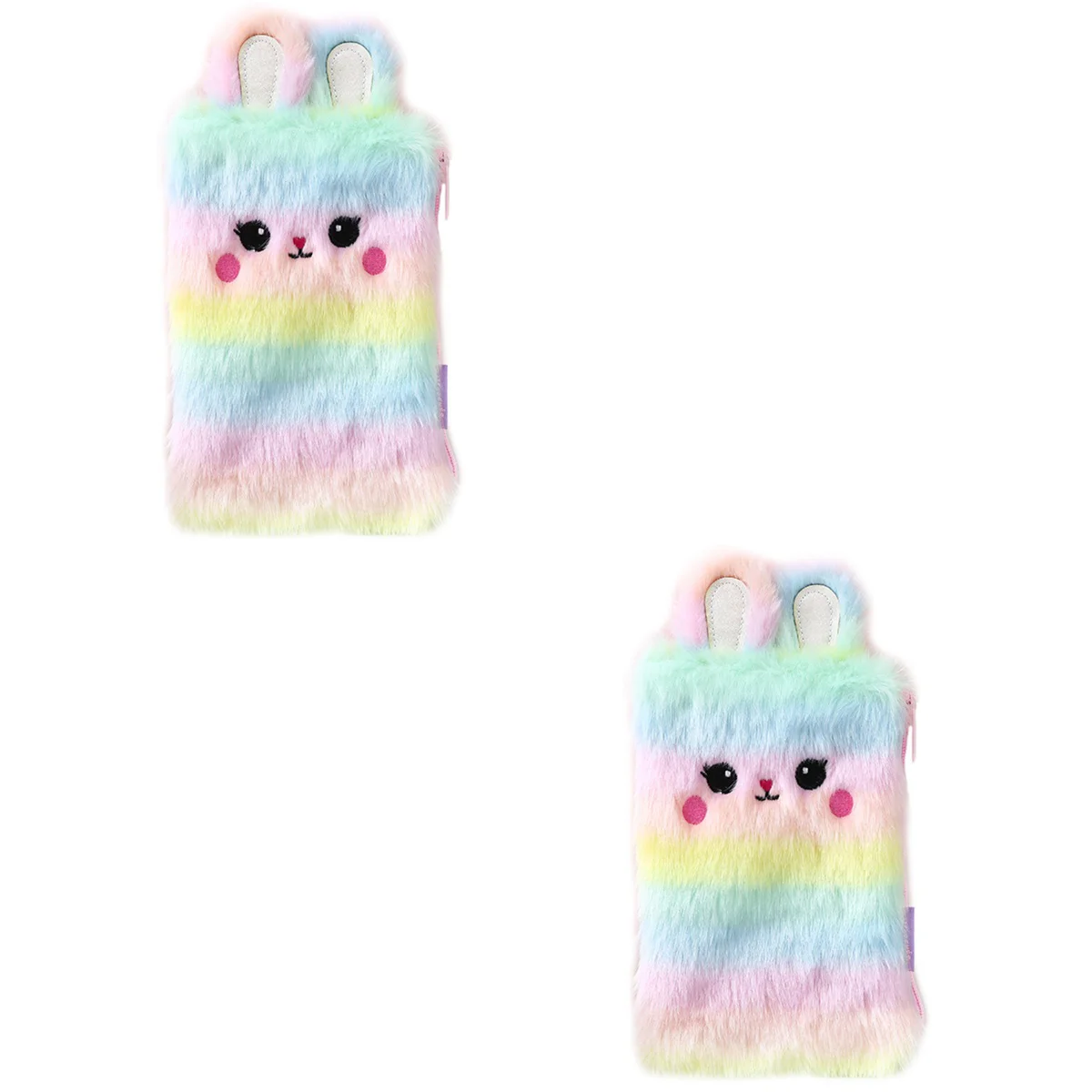 

2x Kawaii Case Plush Organizer Cases Fruit PenCase Cartoon Pen Organizer Cases