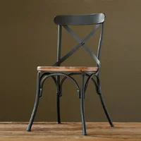 Iron Fork Back Chair Dining Table Chair Simple Dining Chair Bar Cafe Chair
