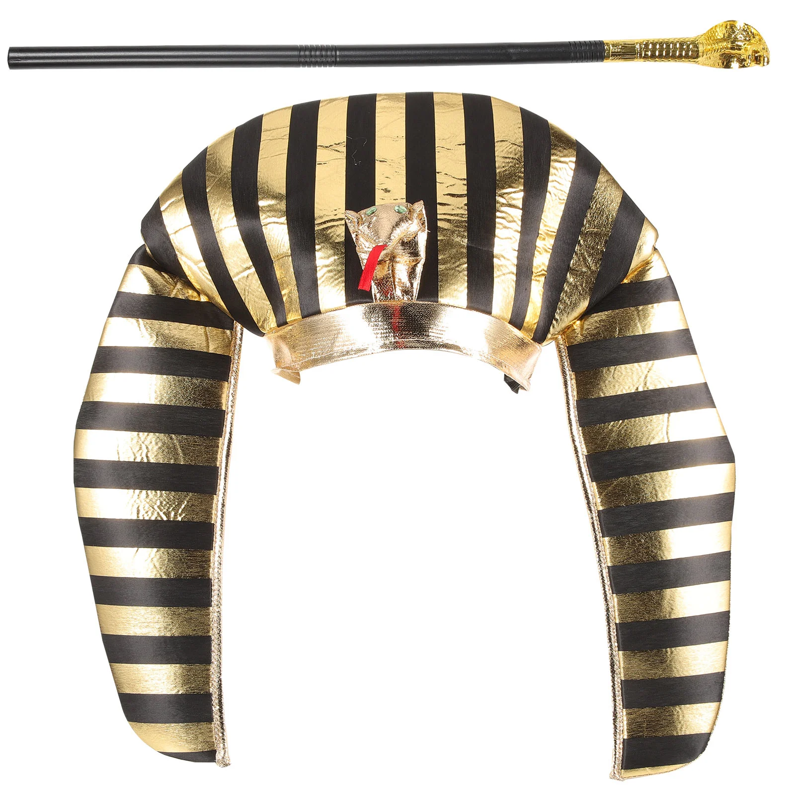 Реквизит скипетра египетский костюм для Хэллоуина макияжа шляпа фараона