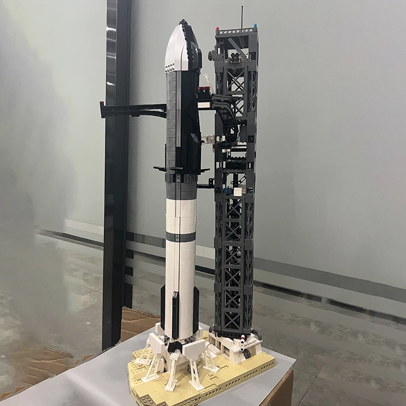 1763 шт. детские строительные блоки игрушки для США Space X новый тип возврата модель