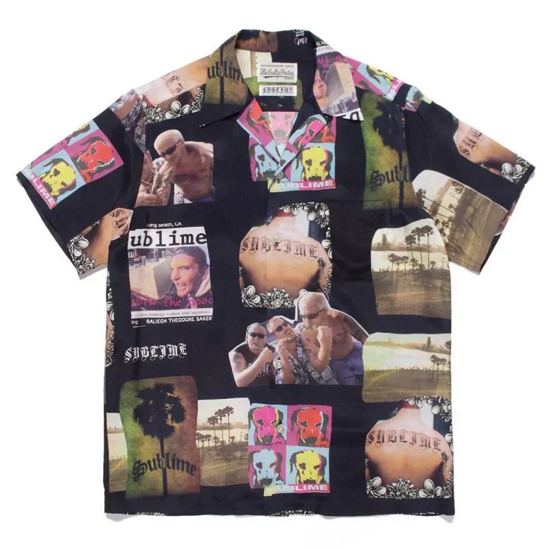 Летняя рубашка WACKO MAR с коротким рукавом Повседневная модная дышащая футболка