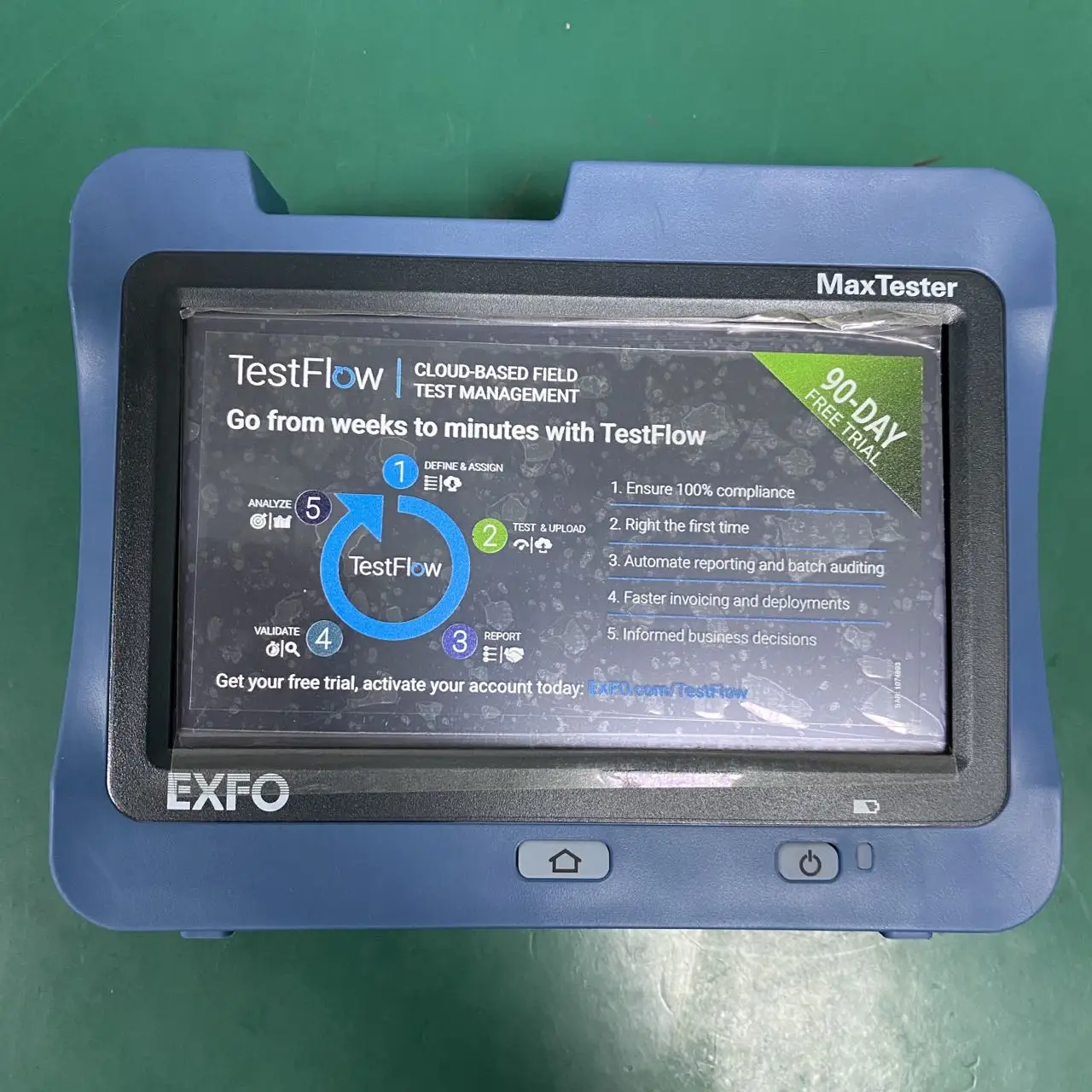 EXFO Max-710b-M1 OTDR 1310/1550nm Wavelength 30/28dB Multi-Languages MaxTester