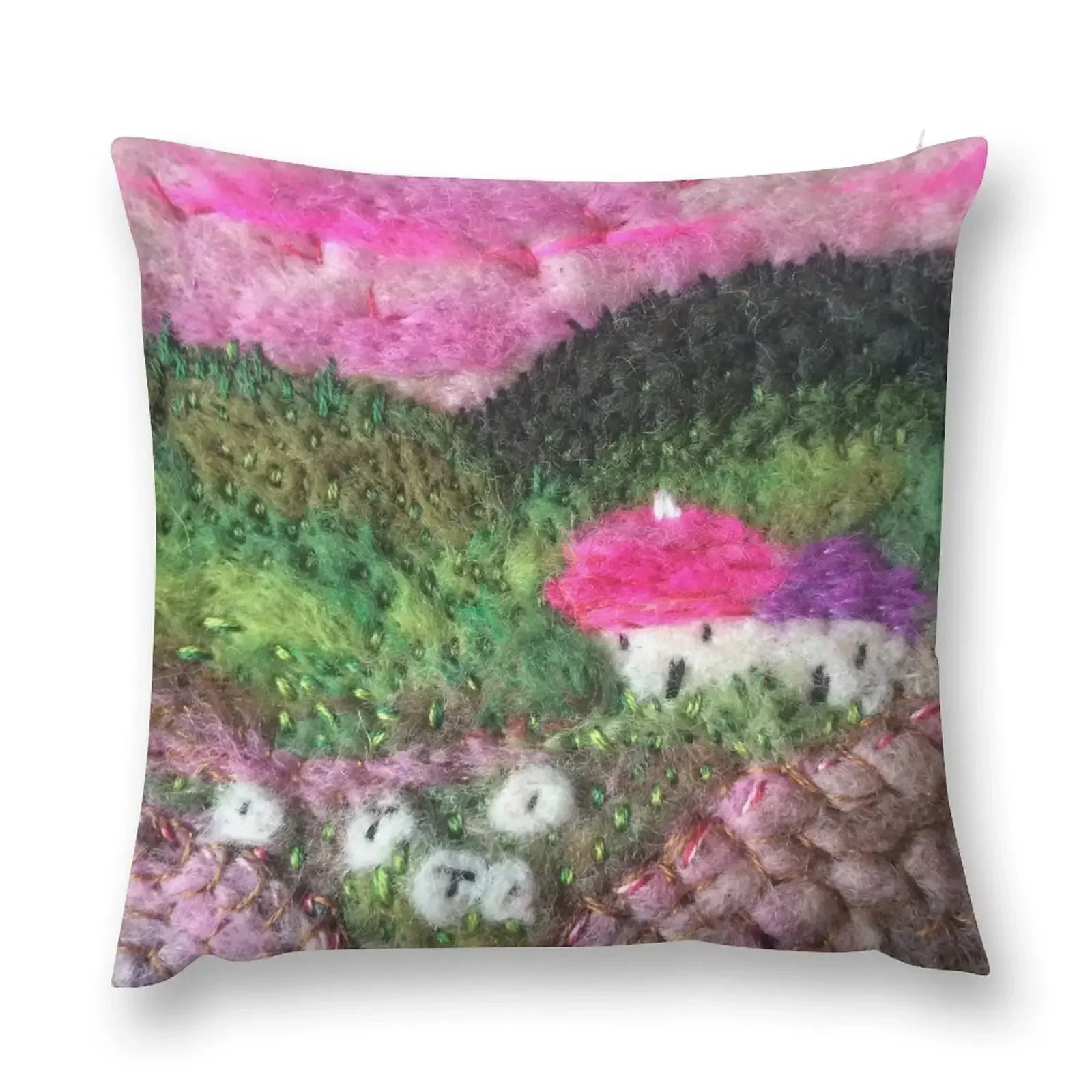 Hayburn Дене Коттедж Фетровый текстиль Искусство Декоративная подушка наволочка