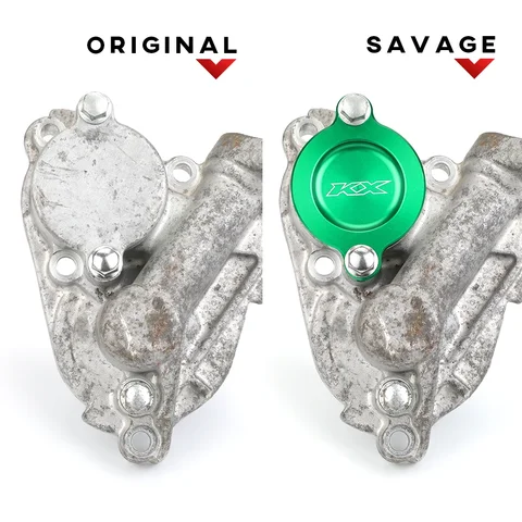Крышка масляного фильтра двигателя для KAWASAKI KX250F 2005-2019 KX250X KX250 2019-2024 аксессуары для мотоциклов крышка фильтра CNC KX 250 F X