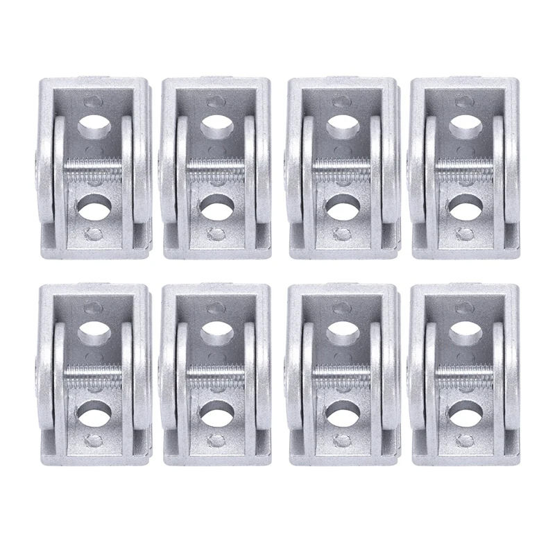 

8Pcs Alloy Flexible Pivot Joint Connector for Eu Standard Aluminum Extrusion Profile 2020