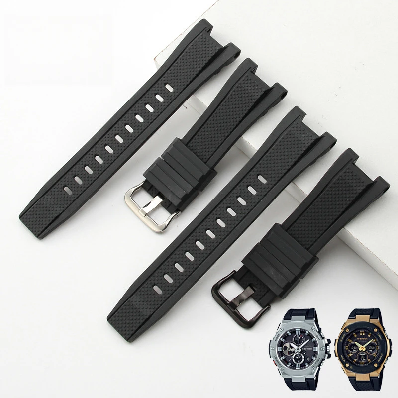 

Silicone Rubber Watchband For Casio G-SHOCK GST Series GST-W300 210 400G S130 S310 S330 B100 Watch Band Sports Strap Bracelet