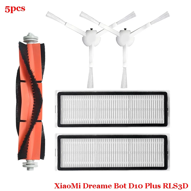 

Сменные детали для робота-пылесоса XiaoMi Dreame Bot D10 Plus RLS3D, основная/боковая щетка, Hepa фильтр, Швабра, тканевый мешок для пыли