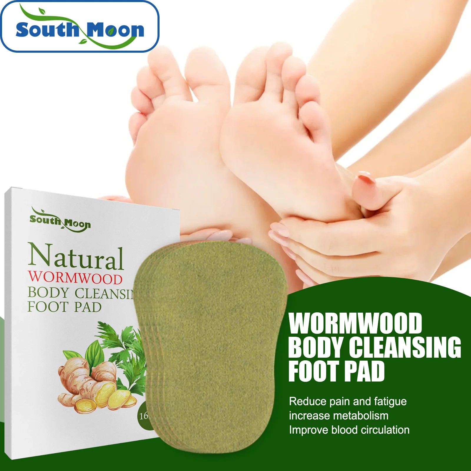 

SouthMoon Wormwood Weight Loss Slim Patch Foot Paste To Expel Cold And Dampness Foot Massage To Relieve Fatigue Slimming Product