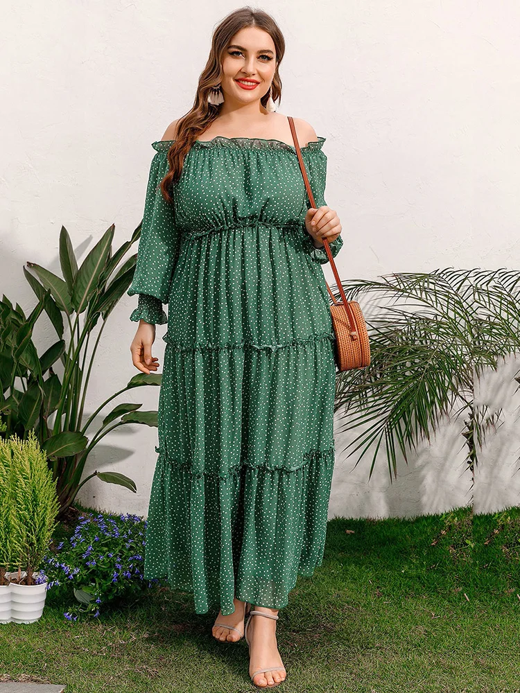 Рисунок 3 - Женское платье-макси с длинным рукавом