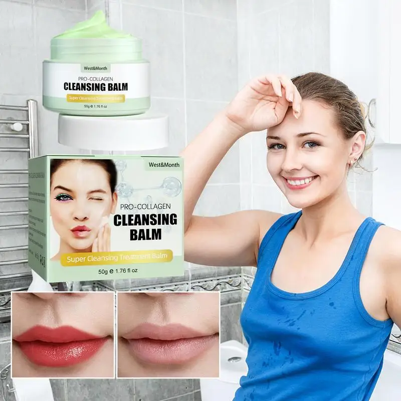 

Makeup Removing Balm Face Cleansing Balm Cleaning Moisturizing Cream Whitening Makeup Remover Lotion Easy To Emulsify For Women
