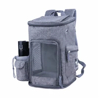 environmentally friendly breathable large capacity pet backpack shoulder folding portable oxford cloth pet backpack pet out bag