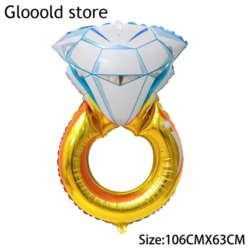 Гигантское кольцо с бриллиантами воздушный шар для влюбленных свадебное