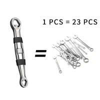23 in 1 adjustable universal wrench multi functional flexible type pocket wrench 14 inch to 34 inch 7mm to 19mm