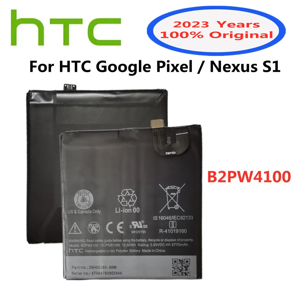 

2023 New High Quality Original B2PW4100 2770mAh Battery For HTC Google Pixel / Nexus S1 Smart Mobile Phone Battery Batteria