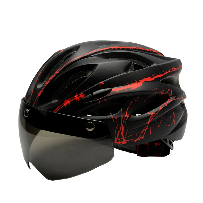 

Новинка, велосипедный шлем для мужчин и женщин, регулируемый размер, магнитные очки, шлемы для горных и дорожных велосипедов
