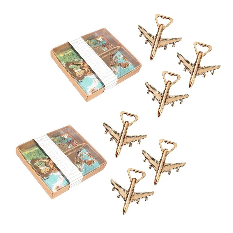 

24X Airplane Bottle Opener Gift Box Air Plane Travel Beer Bottle Opener Party Favor Wedding Birthday Decorations