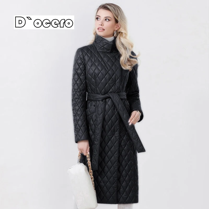 

2022 Fashion Women'S Spring Jacket Autumn Quilted Hooded Coat Long Sleeveless Oversize Clothing Warm Outerwear Luxury Parka