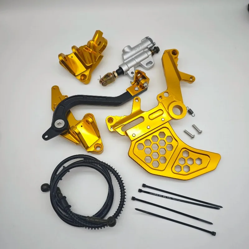 Фото Усиленный кронштейн CNC FMO для левого двойного суппорта и подножки Surron Ultra Bee, кронштейн тормоза, аксессуары для мотоциклов №2