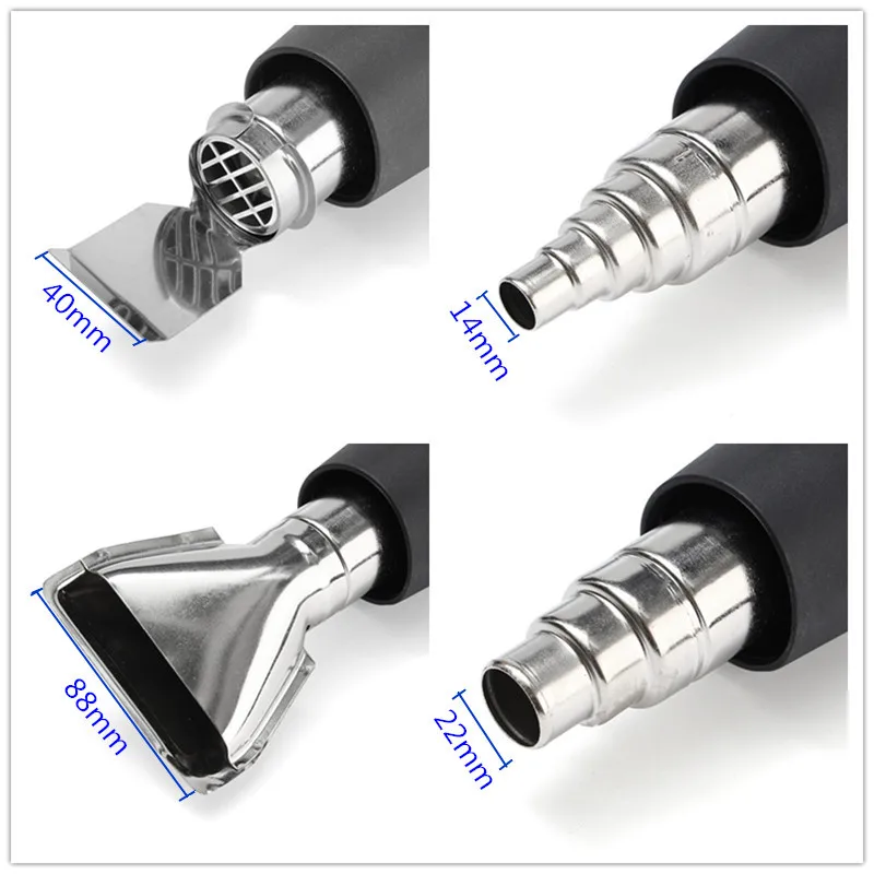 Электрическая тепловая пушка 1500 Вт Металлическая насадка с двойной температурой