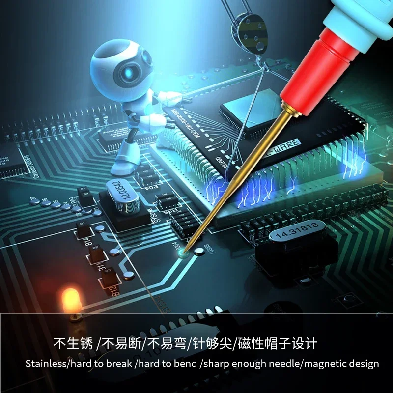 TUOLI TL-10S супертонкие тестовые провода ручка для цифрового мультиметра сменный