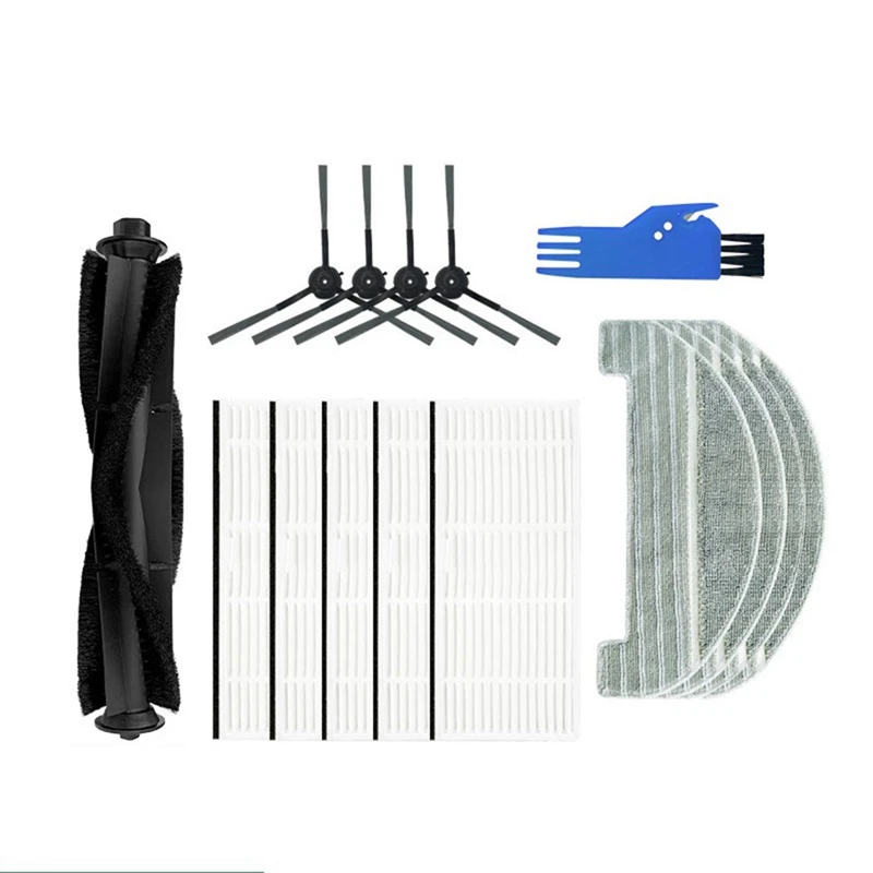 

Replacement For Proscenic M8 Pro Sweeping Robot Filter Side Brush Mops Main Brush Cleaning Brush Accessories Kits