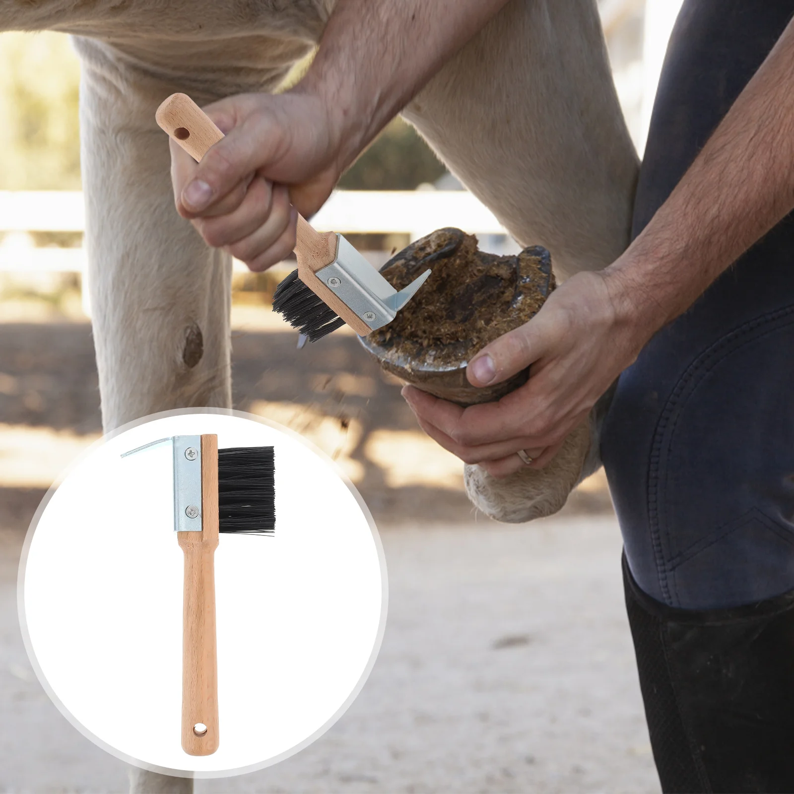 

Hoof Horse Brush Horseshoe Pick Hoofpick Portable Trimmer Tool Metal Cattle Trimming Cleaning Tools Partrade Shoeing Repair