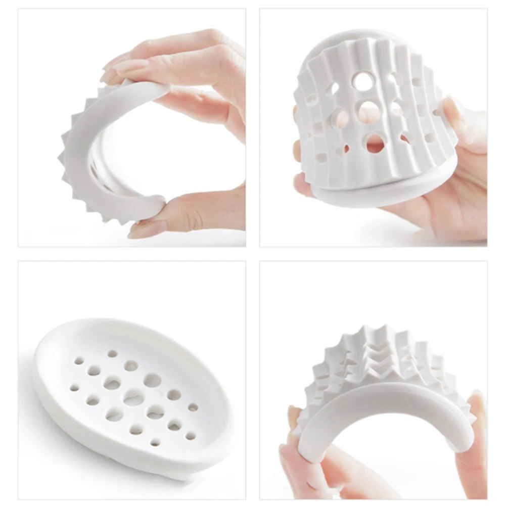 

Drain Soap Box Soap Holders Kitchen Bathroom Toilet Holder Silicone Soap Dish Soap Holder 11.4X7.5X1.8cm Soap Dish