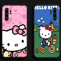 hello kitty 2022 phone cases for huawei honor y6 y7 2019 y9 2018 y9 prime 2019 y9 2019 y9a funda soft tpu carcasa coque