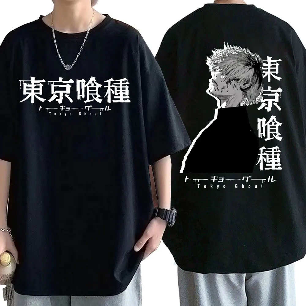 

Japanese Anime Tokyo Ghoul Tshirt Men Women Cool Kanekiken Graphic Print Tshirt Oversized Streetwear Casual Fashion Couples Tees