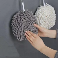 quick dry soft absorbent microfiber towels hand towels kitchen bathroom hand towel ball with hanging loops cleaning cloth