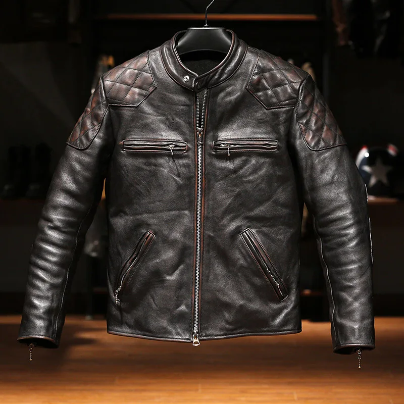 

MP949 Asian Size Super Quality Genuine Japan Horse Leather Horsehide Stylish Rider Jacket