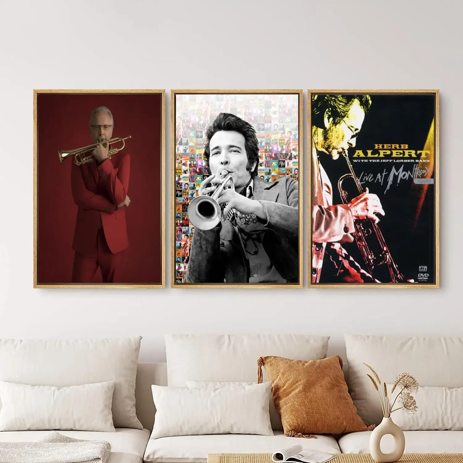 Herb Alpert Poster Painting 24x36 Wall Art Canvas Posters Personalized Gift Modern Family bedroom Decoration